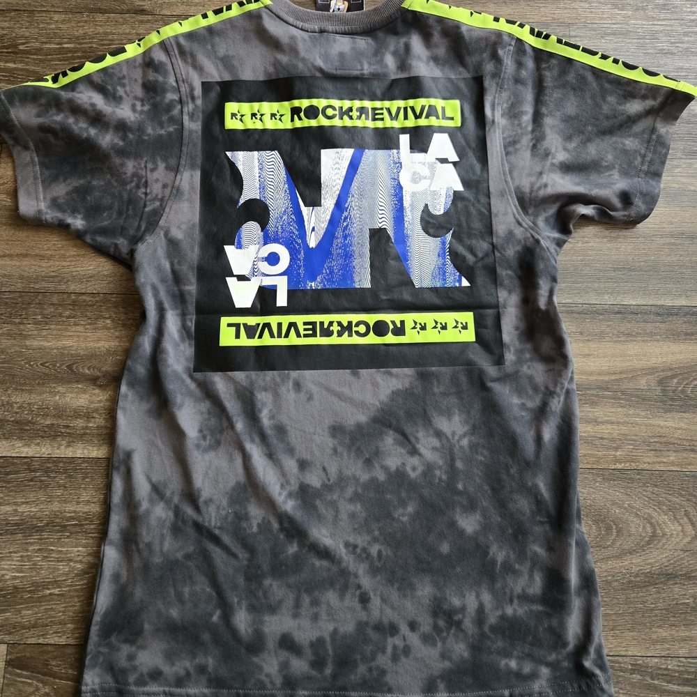 Rock Revival Denim Jeans Tie Dye RR LA California Graphic T Shirt
